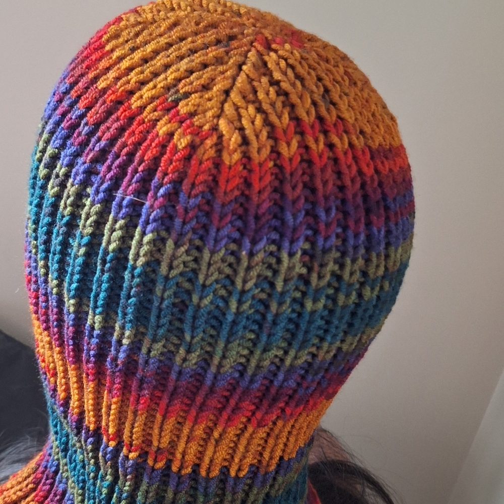 Multicolor Striped Knit Balaclava - Picture 5 of 8